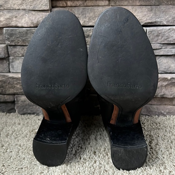 Franco Sarto Black Ankle Boots Booties 8.5 - Picture 10 of 15